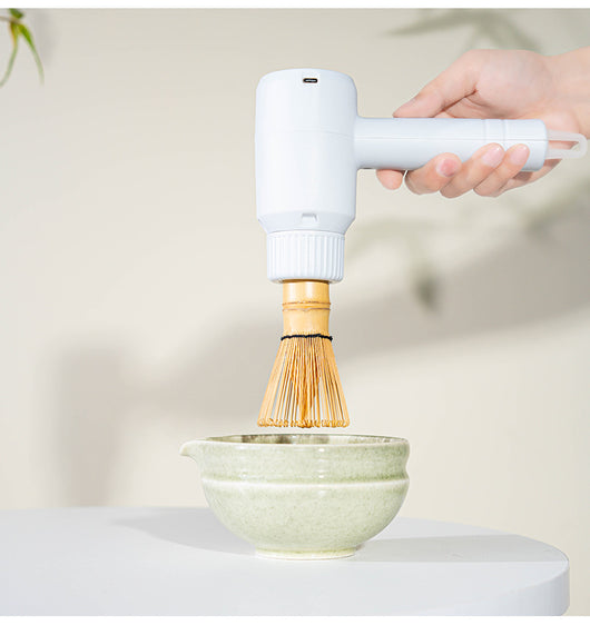 Batidor Eléctrico de Matcha Ajustable con Soporte de Bambú - Image 8