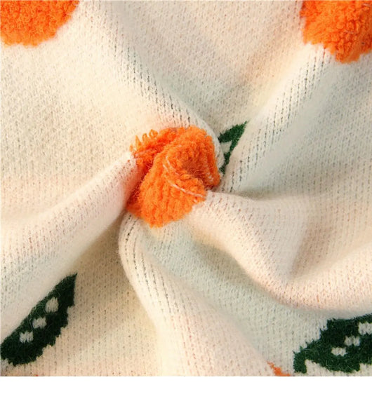 Suéter Suelto para Mujer con Estampado de Frutas Jacquard - Image 16