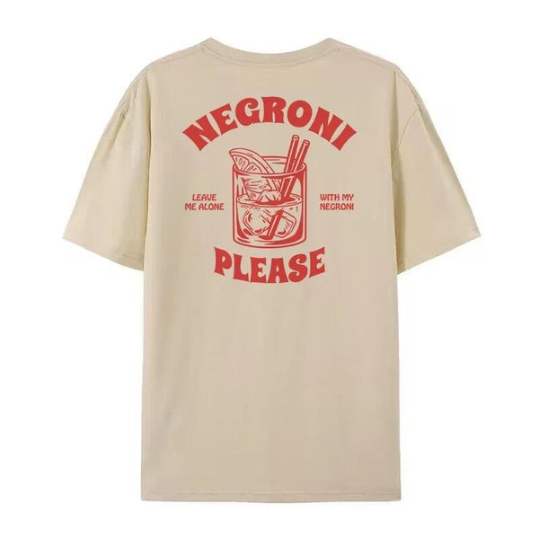 Playera Gráfica Negroni Please Vintage Streetwear Corte Mujer