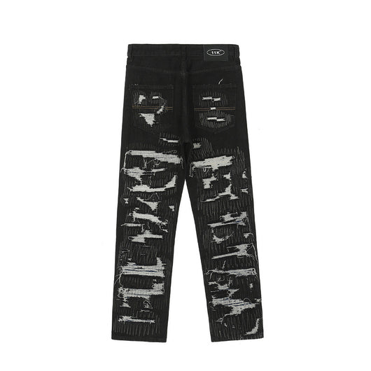 Jeans Rectos Rotos con Estilo Casual - Image 10