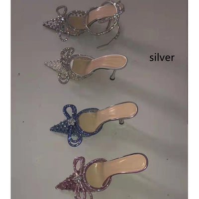Pantuflas Stiletto Elegantes de Malla Abierta Talla Grande - Image 5