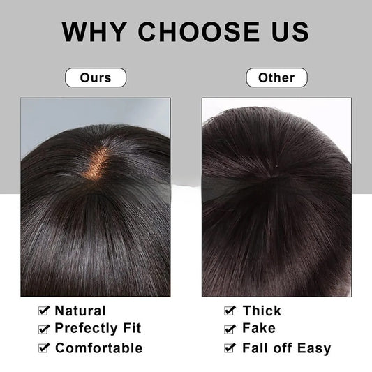Peluca Frontal de Encaje con Cabello Humano Real Bobo - Image 2