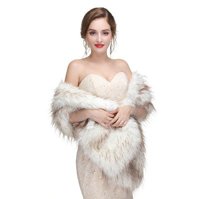 Estola de Piel de Zorro para Novia - Chal Elegante Invierno - Image 82