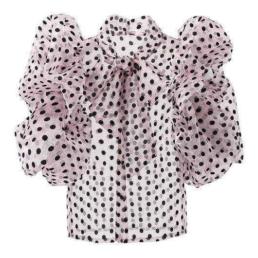 Blusa Suelta de Lunares para Mujer - Cardigan Chiffon Estilo Coreano Verano - Image 8
