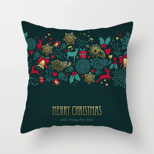 Funda de Almohada Navideña de Felpa Corta para Sofá - Image 8