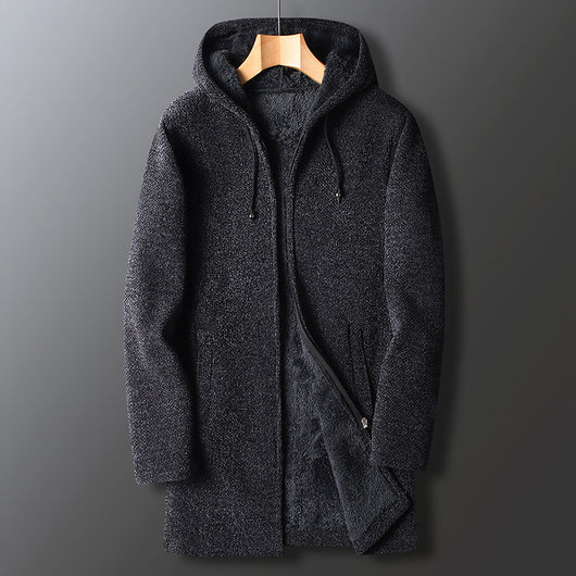 Suéter Casual para Hombre con Forro de Terciopelo Grueso - Image 10