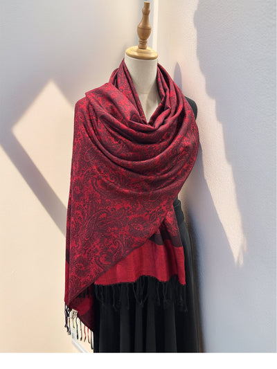 Rebozo Étnico Paisley en Jacquard de Cashemira - Image 11
