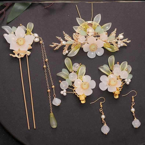 Broche Clásico Chino Estilo Antiguo con Borlas - Accesorio para el Cabello