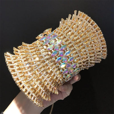 Cartera Clutch Vacía con Diamantes - Estuche Rígido de Lujo - Image 22
