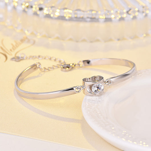 Pulsera de Plata Esterlina 925 con Corazón Delicado - Image 4