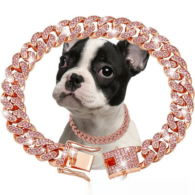 Collar Cadena Cubana de Diamantes para Perros y Gatos - Pequeño, Mediano y Grande - Image 5