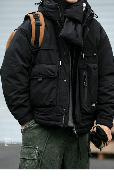 Chaqueta Acolchada de Trabajo Impermeable con Capucha y Múltiples Bolsillos - Image 14