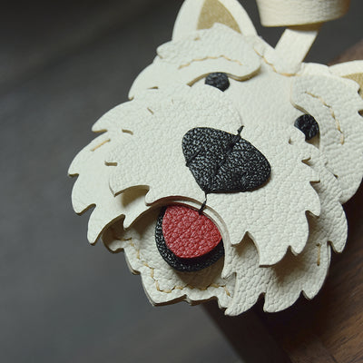 Llavero de Cuero Genuino Hecho a Mano - Colgante Decorativo para Mascotas - Image 10