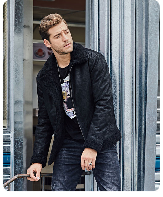 Chaqueta de Cuero Vintage Estilo Casual Americano - Image 27