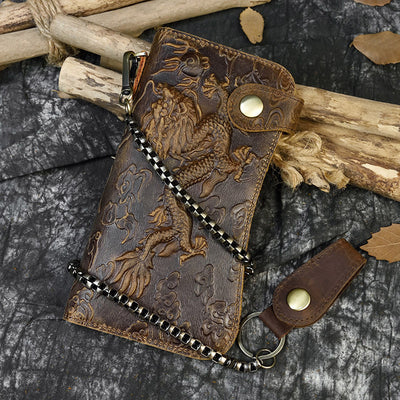 Billetera de Cuero Crazy Horse para Hombre