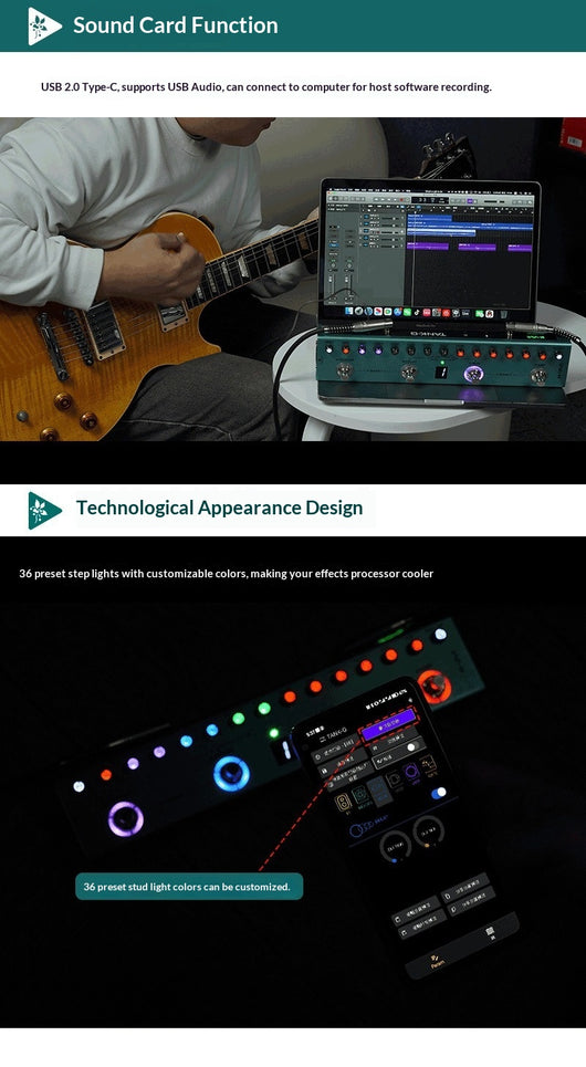 Procesador de Efectos Multiefectos para Guitarra Eléctrica - Image 12