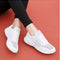 Tenis Deportivos Mujer Casual Coreano Malla Blanco