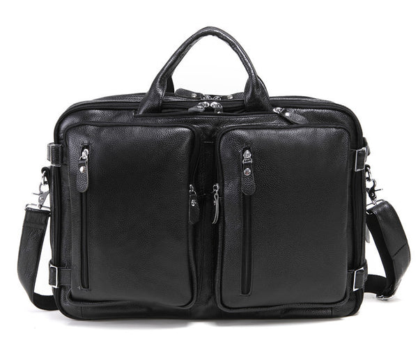 Bolso Multifuncional de Cuero para Hombre