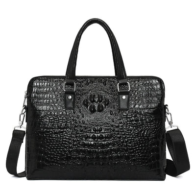 Maletín Ejecutivo para Hombre con Patrón Cocodrilo - Bolsa de Negocios y Computadora - Image 5