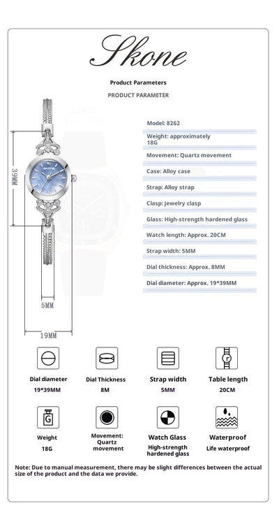 Reloj de Cuarzo Resistente al Agua para Mujer - Diseño Elegante y Minimalista - Image 6