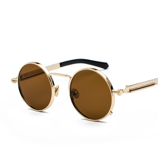 Gafas de Sol Estilo Punk con Patas Metálicas y Lentes Reflectivas - Image 19