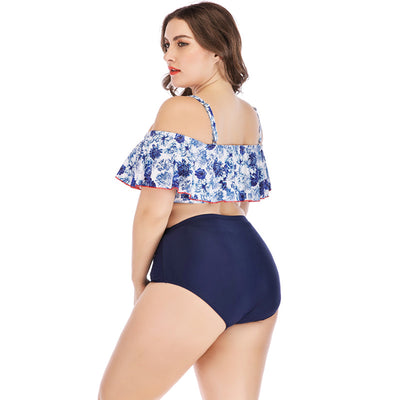 Traje de Baño Estampado Talla Grande para Mujer - Image 5