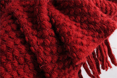 Poncho Suéter con Hebillas y Borlas - Image 6