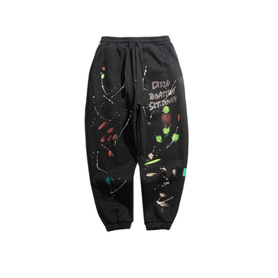 Pantalones Vintage con Estampado Paint Splash - Image 11