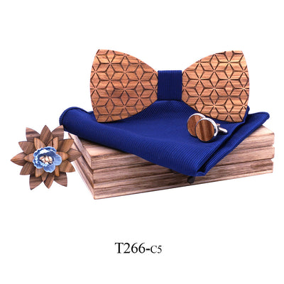 Corbatín de Madera Artesanal para Traje de Negocios Británico - Image 5