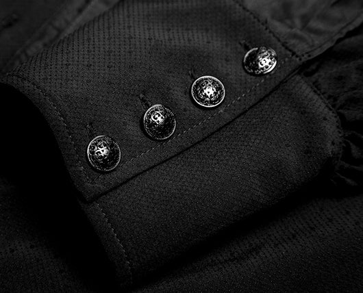 Camisa Gótica Vintage para Hombre con Cuello y Estampado Floral - Image 13