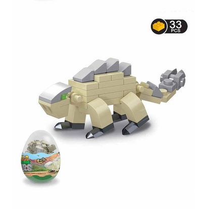 Bloques de Construcción Dinosaurio Jurásico con Huevo Giratorio - Image 7