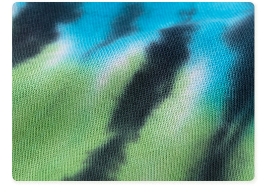 Playera Hombre Espiral Arcoíris Tie-Dye Manga Corta Suelta - Image 5