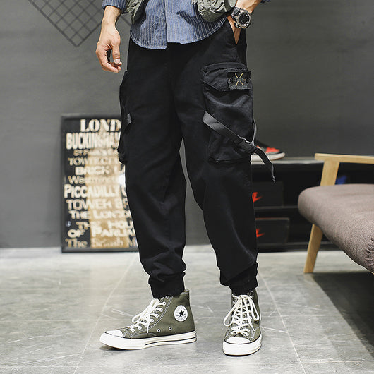 Pantalones Cargo de Algodón para Hombre - Estilo Casual Versátil - Image 8