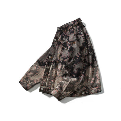 Chaqueta Suelta de Joven con Costuras en Contraste para Hombre - Image 3