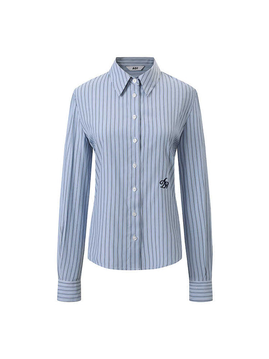 Blusa Universitaria Manga Larga Ajustada al Busto - Image 6