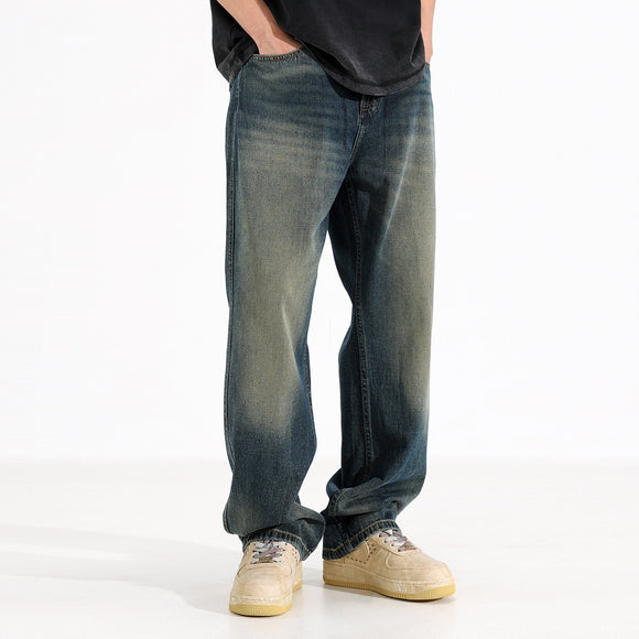 Jeans Rectos Holgados para Hombre Primavera