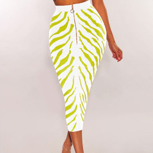 Falda Midi Cintura Alta con Stretch - Image 5
