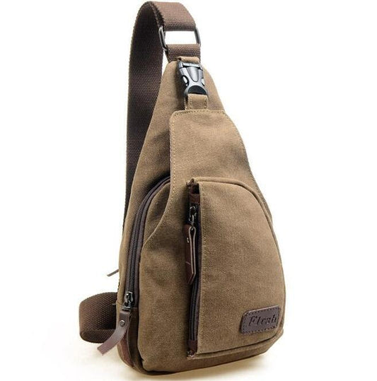 Mochila Deportiva Multifunción para Hombre - Bolsa Canvas con Bandolera Ajustable