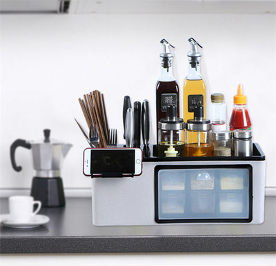 Organizador Multifuncional de Cocina con Soporte para Cuchillos y Almacenamiento de Condimentos - Image 4