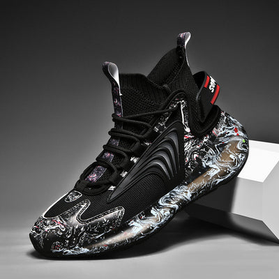 Zapatillas de Baloncesto Altas de Algodón Pluché para Hombre - Image 14