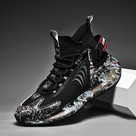 Zapatillas de Baloncesto Altas de Algodón Pluché para Hombre - Image 14