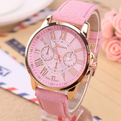 Reloj Digital de Cuero con Tres Esferas - Diseño Clásico Beige - Image 8