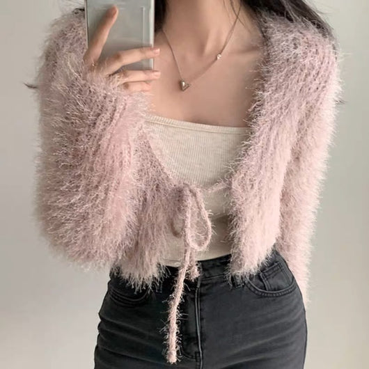 Cardigan Corto Tejido para Mujer - Image 15