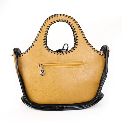Bolso Bandolera Tejido con Detalles en Contraste para Mujer - Image 15