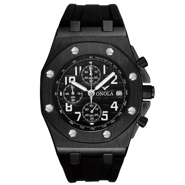 Reloj de Cuarzo Resistente al Agua con Banda de Silicona para Hombre - Image 16