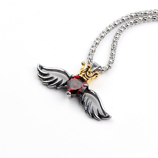 Collar Colgante Araña Viuda Negra Gótico Punk Vintage para Hombre con Cristal Rojo Grande - Image 5