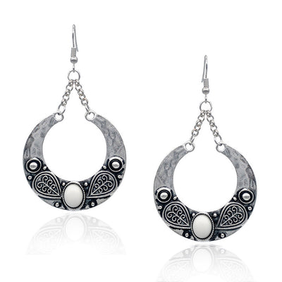 Aretes Colgantes de Turquesa Incrustada Personalizados - Image 7