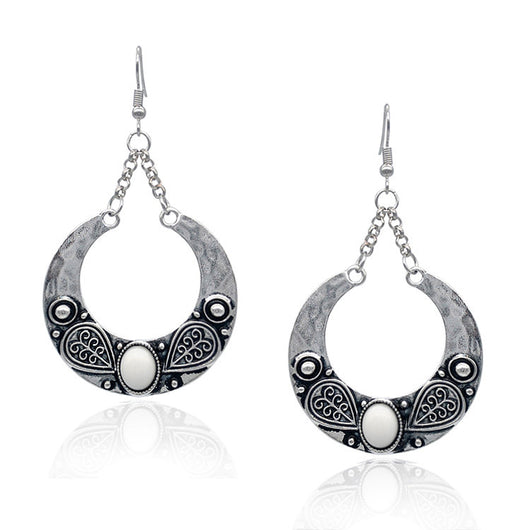 Aretes Colgantes de Turquesa Incrustada Personalizados - Image 7