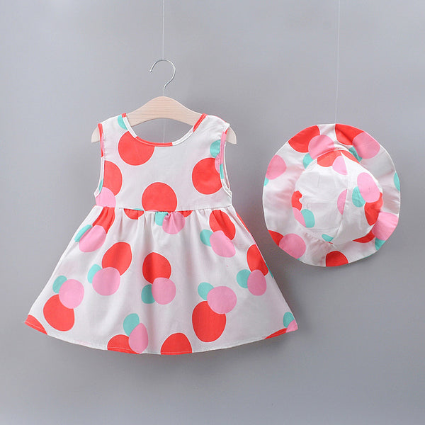 Vestido Tanque sin Mangas con Lunares de Colores