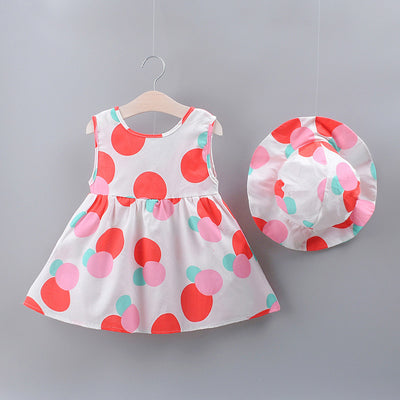 Vestido Tanque sin Mangas con Lunares de Colores